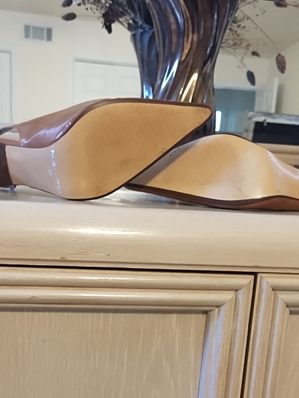 Rust sling back heel - Picture 4 of 5